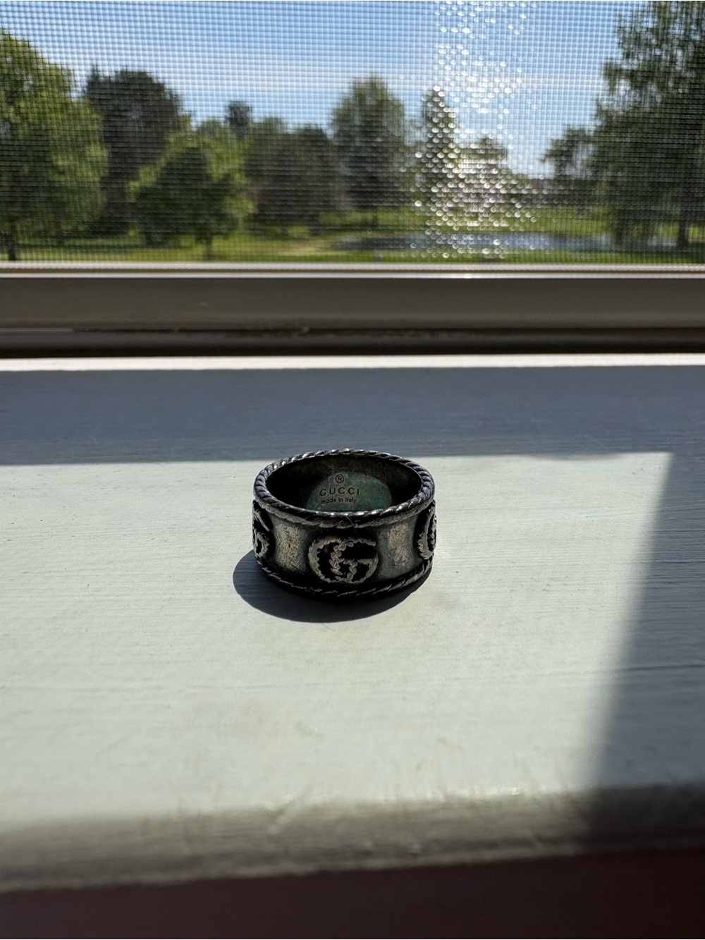 Gucci Sterling Silver with Aged Finish